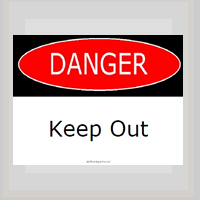 free Danger Keep Out